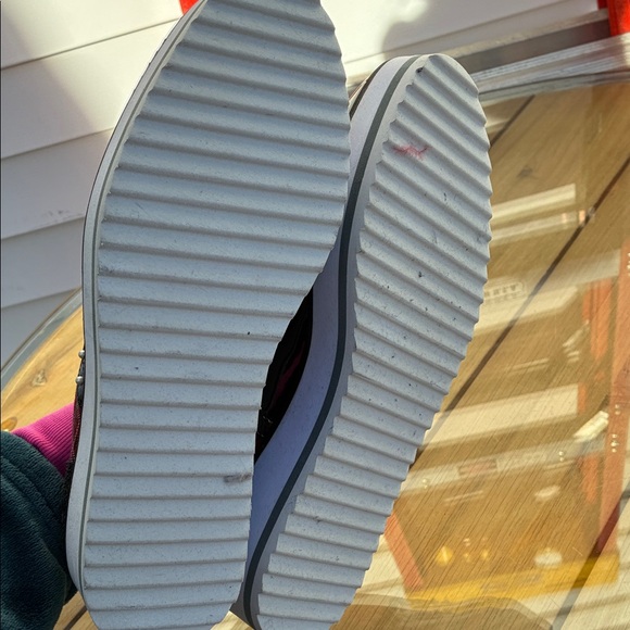 Betsey Johnson Red and Black Plaid Oxfords - Picture 7 of 8